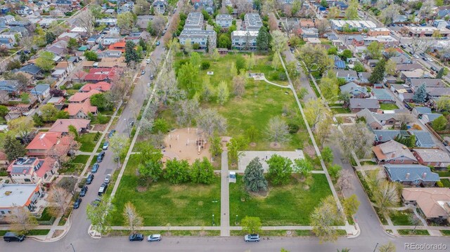 aerial perspective of suburban area