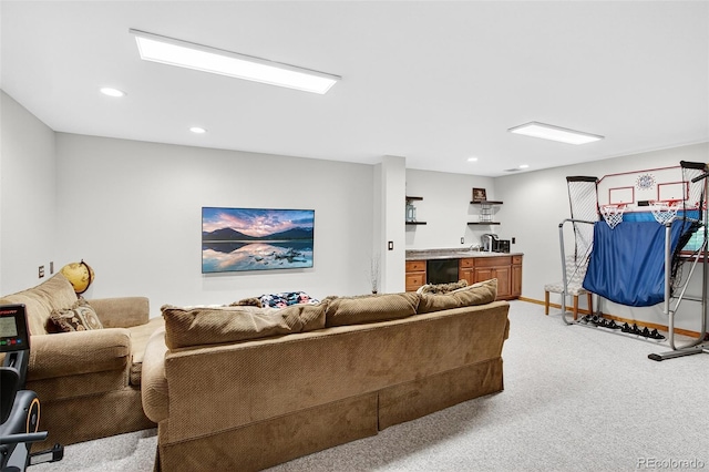 1 Amaranth Dr, Littleton, CO 80127 - living area with light carpet and recessed lighting