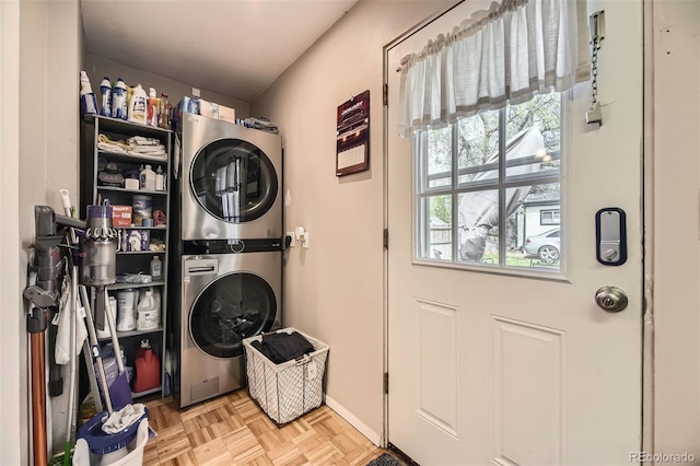 5510 S Windermere St, Littleton, CO 80120 - washroom with estacked washer and dryer