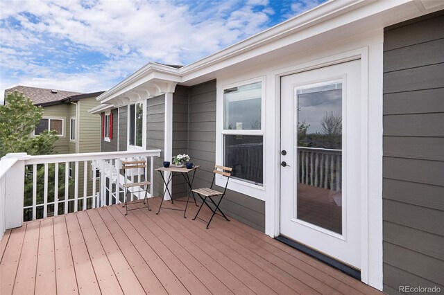 2749 Pemberly Ave, Highlands Ranch, CO 80126 - view of wooden terrace
