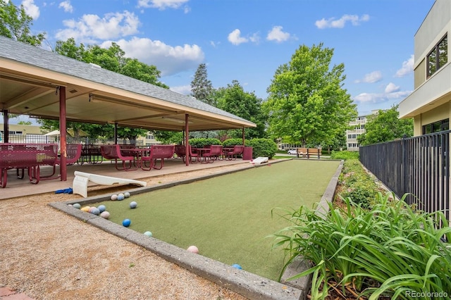 9625 E Center Ave Unit 5D, Denver, CO 80247 - surrounding community with a game area and a gazebo