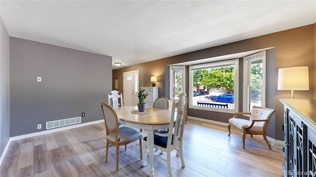 982 E 130th Cir, Thornton, CO 80241 - dining space featuring light wood-style flooring and a textured ceiling