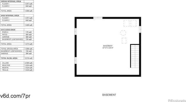 982 E 130th Cir, Thornton, CO 80241 - view of property floor plan