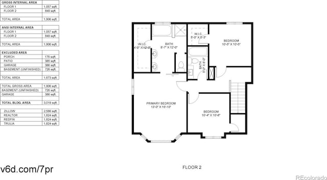 982 E 130th Cir, Thornton, CO 80241 - view of floor plan / room layout