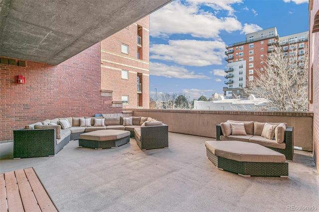 view of patio / terrace with outdoor lounge area