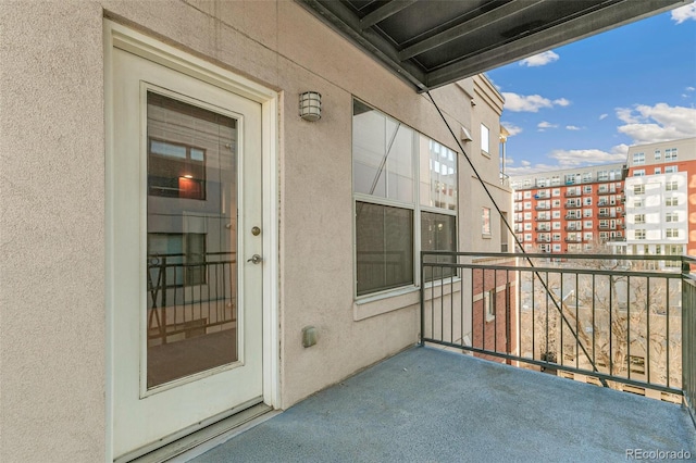 view of balcony