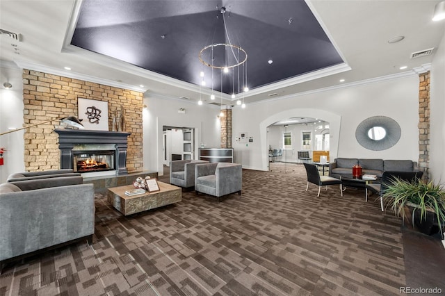 community lobby with visible vents
