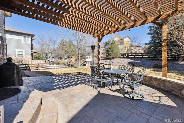 view of patio / terrace with outdoor dining area