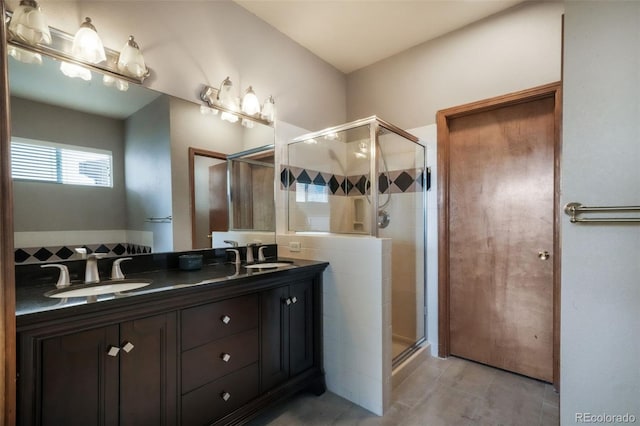 4197 Purple Plum Way, Colorado Springs, CO 80920 - bathroom with a stall shower and double vanity