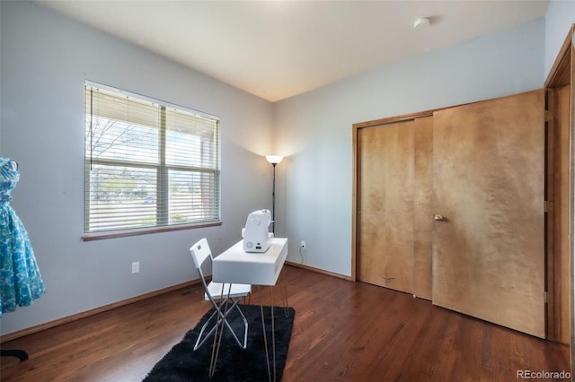 4197 Purple Plum Way, Colorado Springs, CO 80920 - office space with dark wood-style floors and baseboards