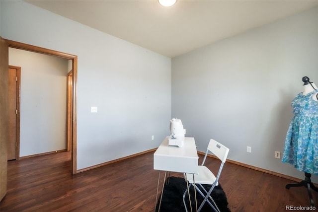 4197 Purple Plum Way, Colorado Springs, CO 80920 - office featuring wood finished floors and baseboards