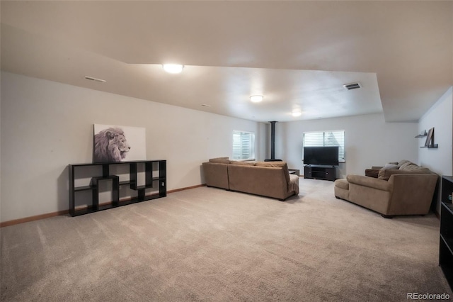4197 Purple Plum Way, Colorado Springs, CO 80920 - living area with light colored carpet and baseboards
