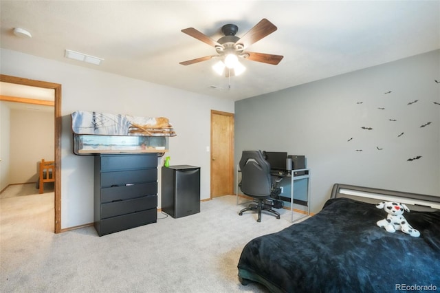 4197 Purple Plum Way, Colorado Springs, CO 80920 - bedroom with carpet flooring and ceiling fan