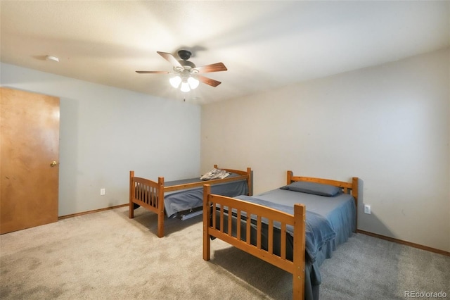 4197 Purple Plum Way, Colorado Springs, CO 80920 - bedroom featuring carpet, baseboards, and ceiling fan