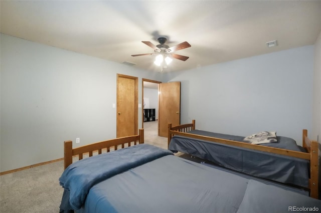 4197 Purple Plum Way, Colorado Springs, CO 80920 - bedroom with carpet, baseboards, and ceiling fan