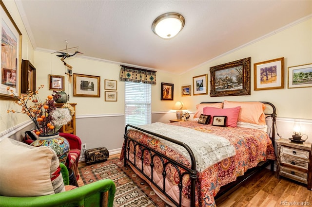 652 Dakota St, Kiowa, CO 80117 - bedroom with crown molding and wood finished floors