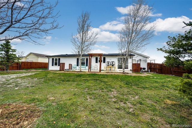 652 Dakota St, Kiowa, CO 80117 - back of house with a patio area