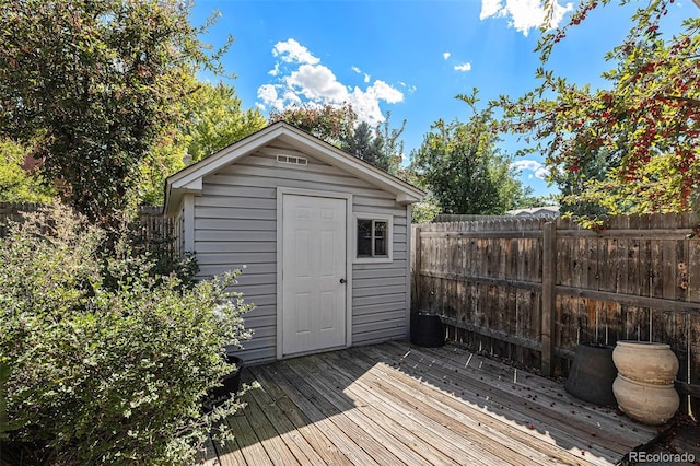 7622 E Nassau Ave, Denver, CO 80237 - view of shed with a fenced backyard