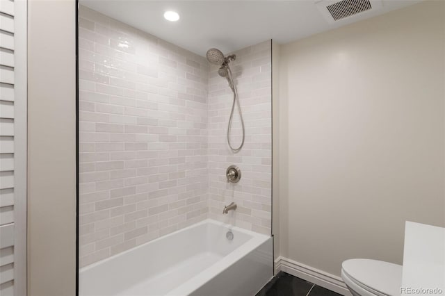 459 N Clarkson St, Denver, CO 80218 - full bathroom featuring  shower combination and recessed lighting