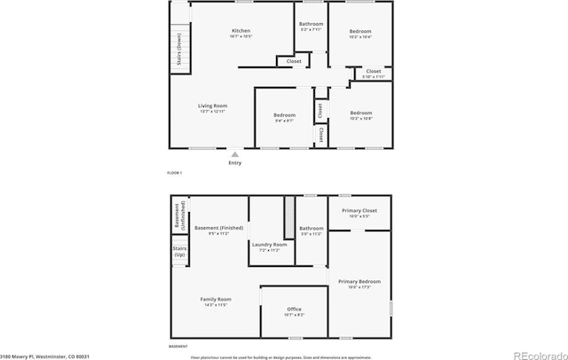 3180 Mowry Pl, Westminster, CO 80031 - plan