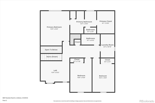 9807 Rosalee Peak St, Littleton, CO 80125 - property floor plan
