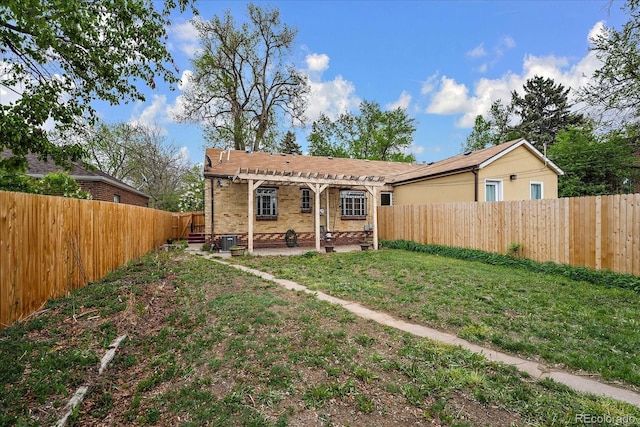 1439 Dexter St, Denver, CO 80220 - rear view of property with a pergola, a patio area, and cooling unit