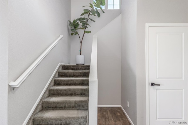 3168 Raintree Ln, Dacono, CO 80514 - stairs with wood finished floors and baseboards