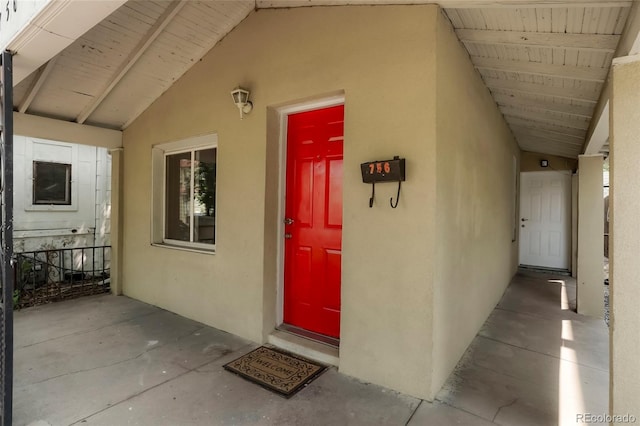 view of entrance to property