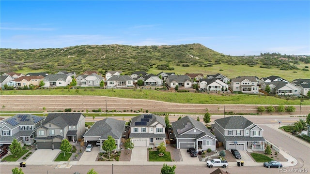 6387 Agave Ave, Castle Rock, CO 80108 - aerial view of residential area with mountains