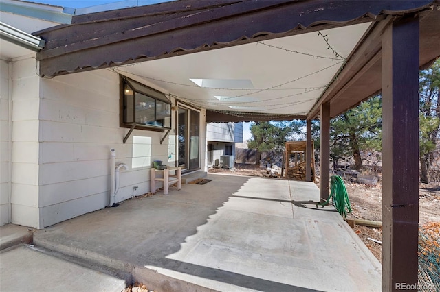 view of patio featuring cooling unit