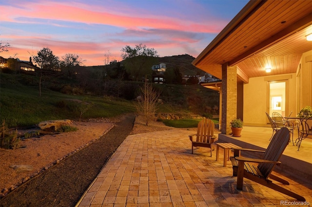 4305 Easley Rd, Golden, CO 80403 - view of patio terrace at dusk