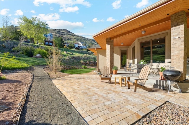 4305 Easley Rd, Golden, CO 80403 - view of patio / terrace featuring a mountain view