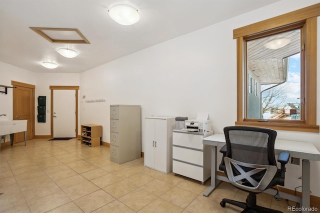 4305 Easley Rd, Golden, CO 80403 - office area featuring light tile patterned floors