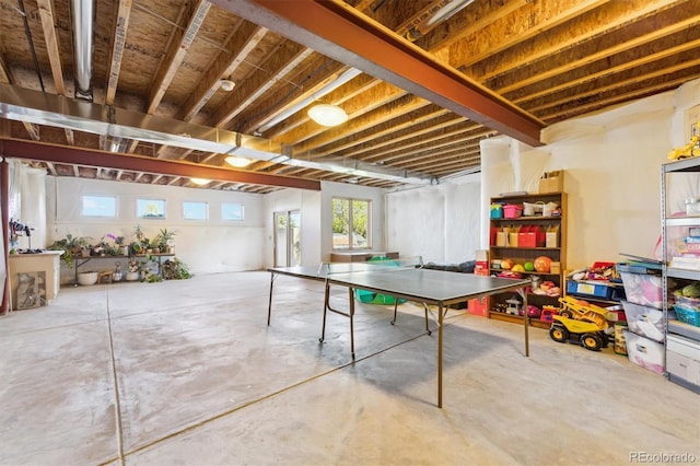4305 Easley Rd, Golden, CO 80403 - game room featuring concrete floors