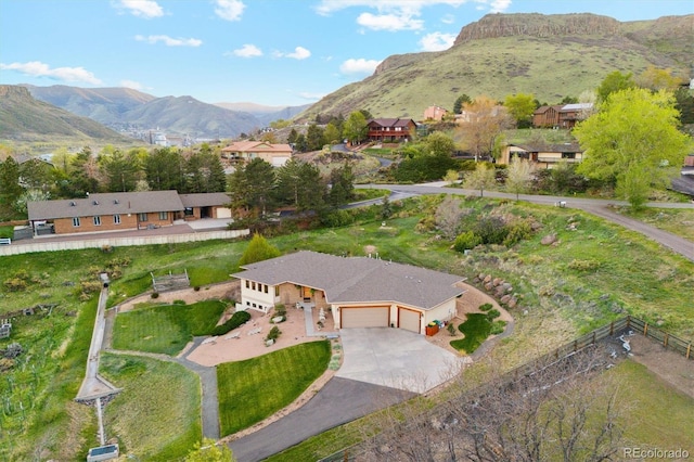 4305 Easley Rd, Golden, CO 80403 - bird's eye view featuring a mountain view