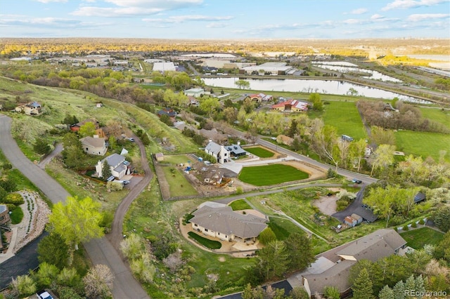 4305 Easley Rd, Golden, CO 80403 - aerial view with a water view and a residential view