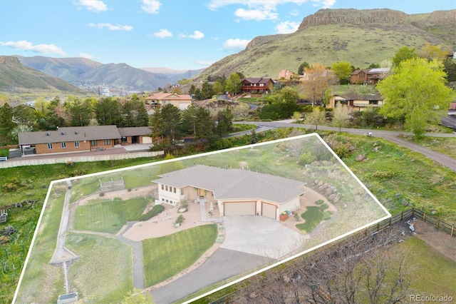 4305 Easley Rd, Golden, CO 80403 - birds eye view of property with a mountain view