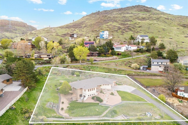 4305 Easley Rd, Golden, CO 80403 - aerial view with a mountain view