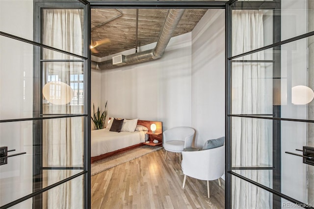 interior space featuring hardwood / wood-style flooring