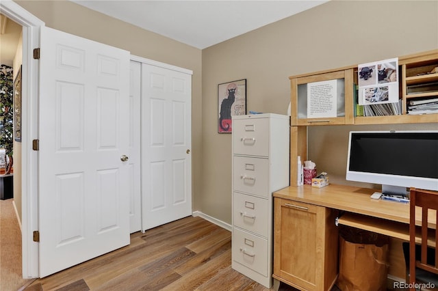 18153 E Amherst Dr, Aurora, CO 80013 - office area with wood finished floors and baseboards