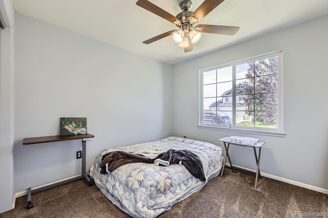 5770 Waverley Ave, Firestone, CO 80504 - carpeted bedroom featuring baseboards and ceiling fan