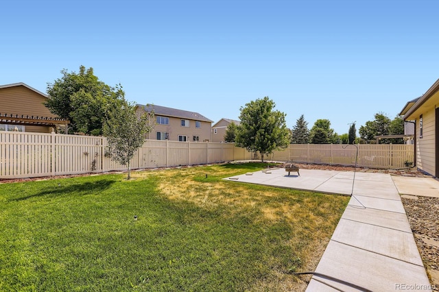 5770 Waverley Ave, Firestone, CO 80504 - fenced yard with a patio area