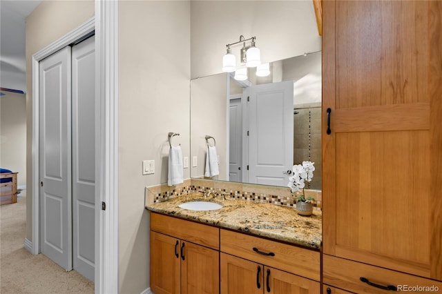 bathroom featuring vanity