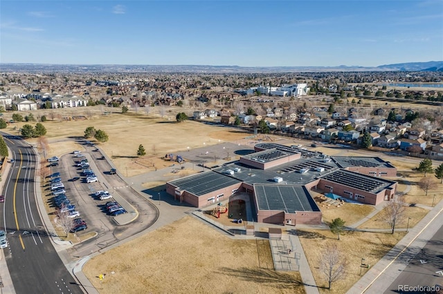 bird's eye view with a residential view