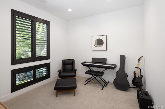 3149 W 35th Ave, Denver, CO 80211 - living area featuring carpet flooring and recessed lighting