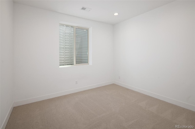 3149 W 35th Ave, Denver, CO 80211 - unfurnished room featuring light carpet and recessed lighting