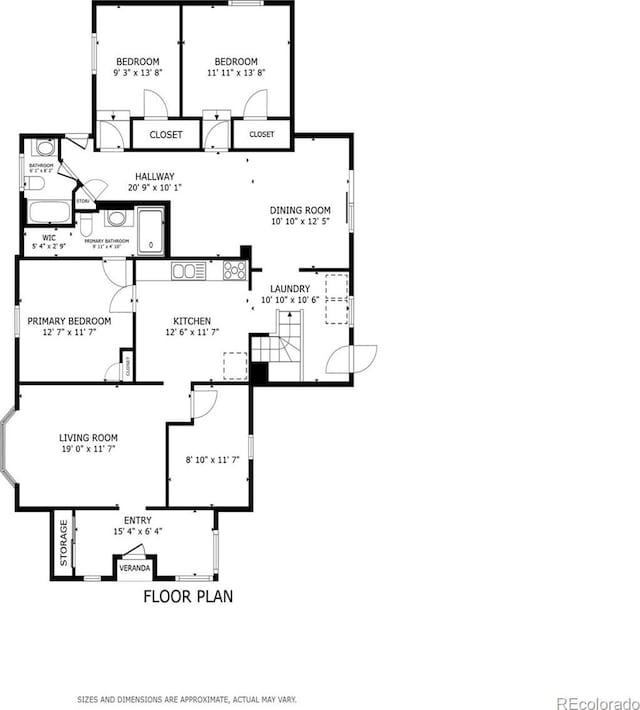 3300 W 2nd Ave, Denver, CO 80219 - view of floor plan / room layout