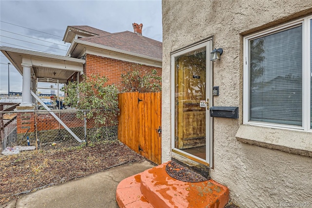 view of entrance to property