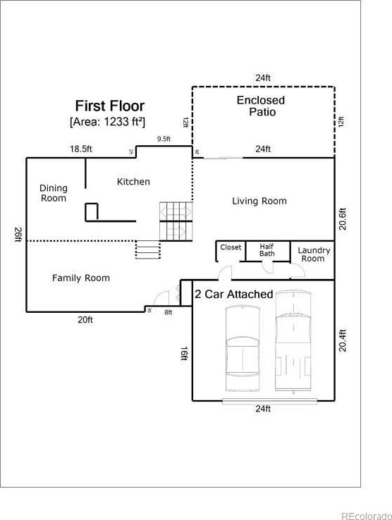 8268 W Caley Pl, Littleton, CO 80123 - home floor plan