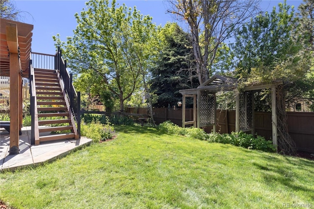 1774 Spring Water Pl, Highlands Ranch, CO 80129 - view of yard with stairs